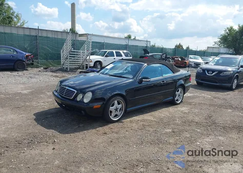 2001 Mercedes-Benz Clk 430 from USA, damaged, VIN WDBLK70G11T084244